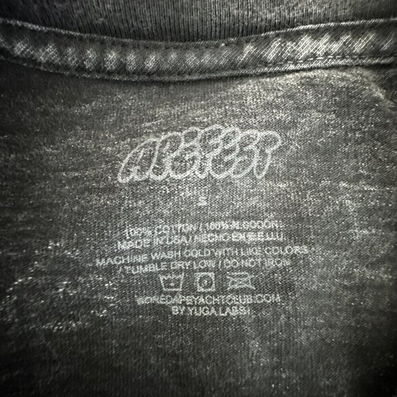 Bored Ape Yacht Club T-Shirt Acid Washed Distressed Black Men's S - Picture 11 of 13